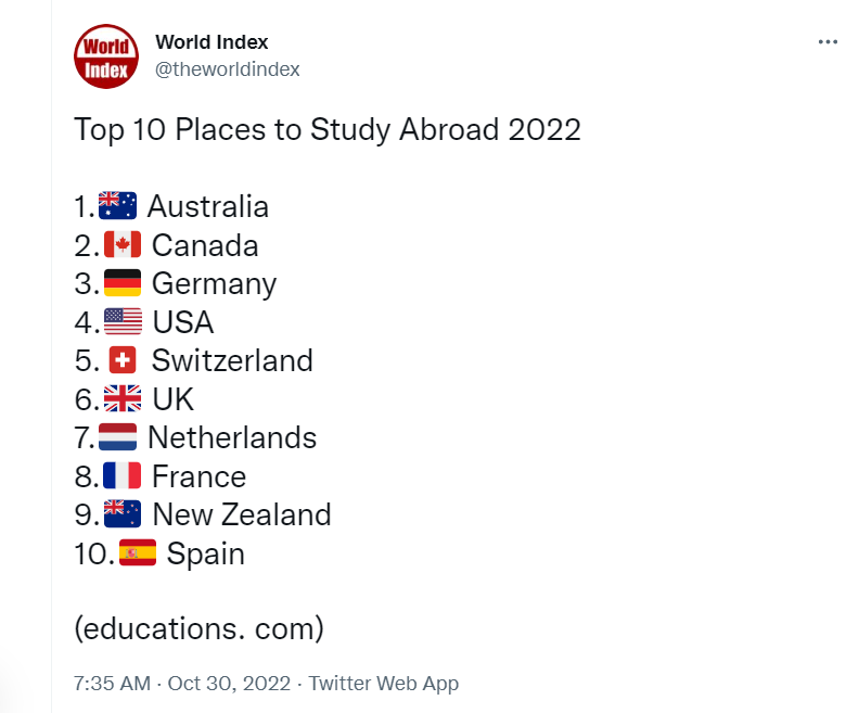 ViveCanada | Estudiar en Canadá es el 2do lugar mundial entre los mejores lugares para estudiar: educations.com