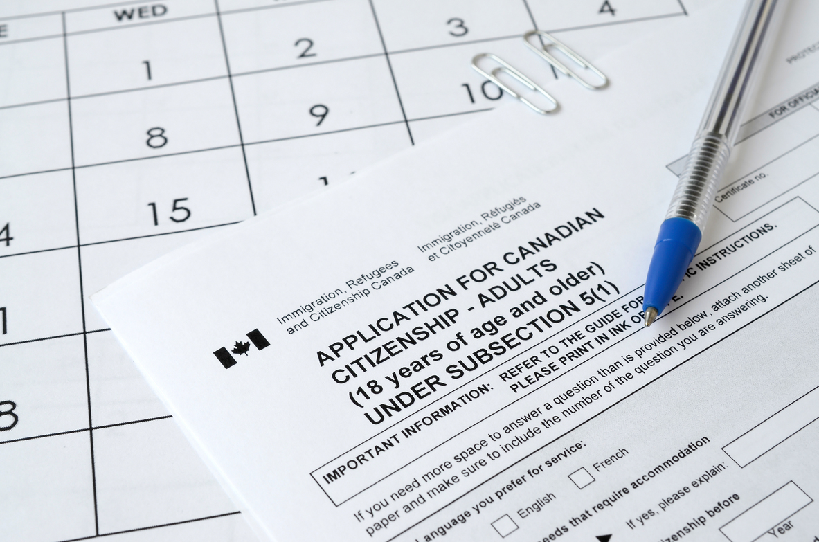Application for Canadian citizenship
