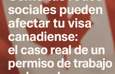 Redes Sociales afectan tu aplicacion para canadá