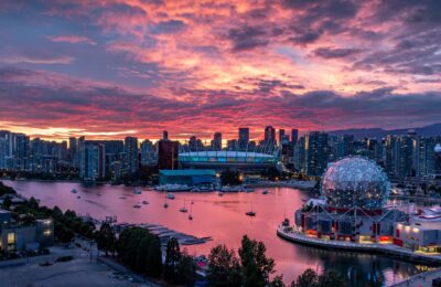 Atardecer sobre Vancouver