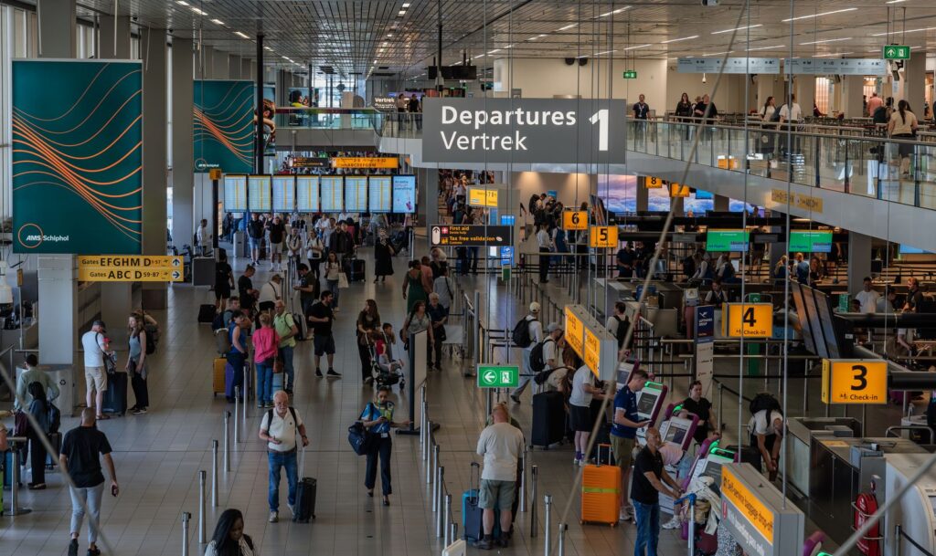 Sala de salidas de un aeropuerto