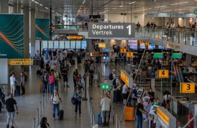 Sala de salidas de un aeropuerto